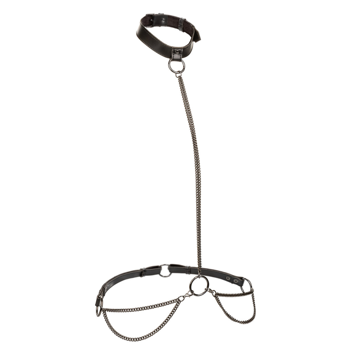 EUPHORIA Chain Halter/Collar and Leash Plus Size