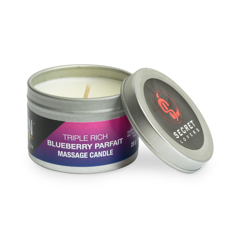 Secret Lovers Massage Candle-Blueberry Parfait