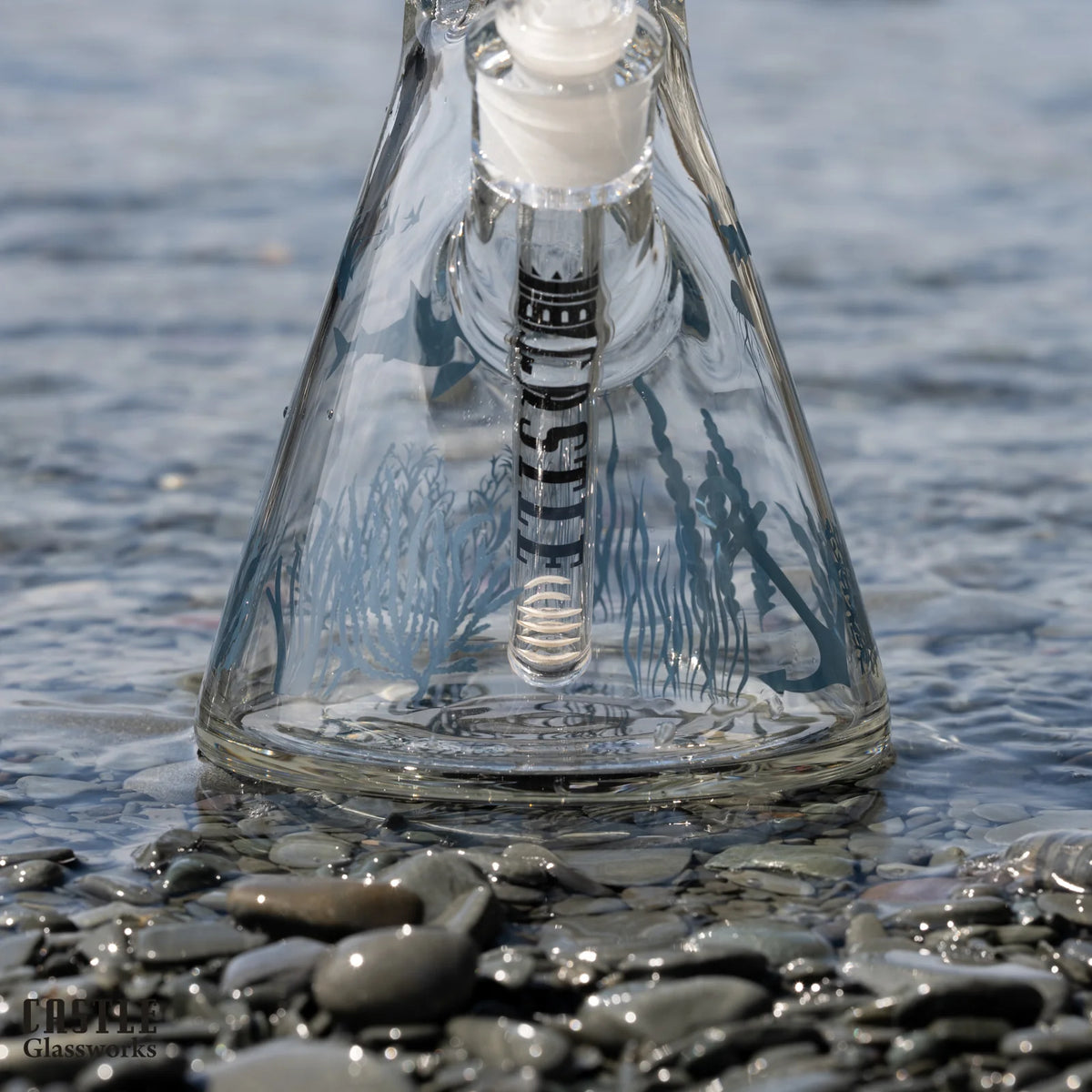 Castle Glass: 14" Nautical Depths (5mm Thick)