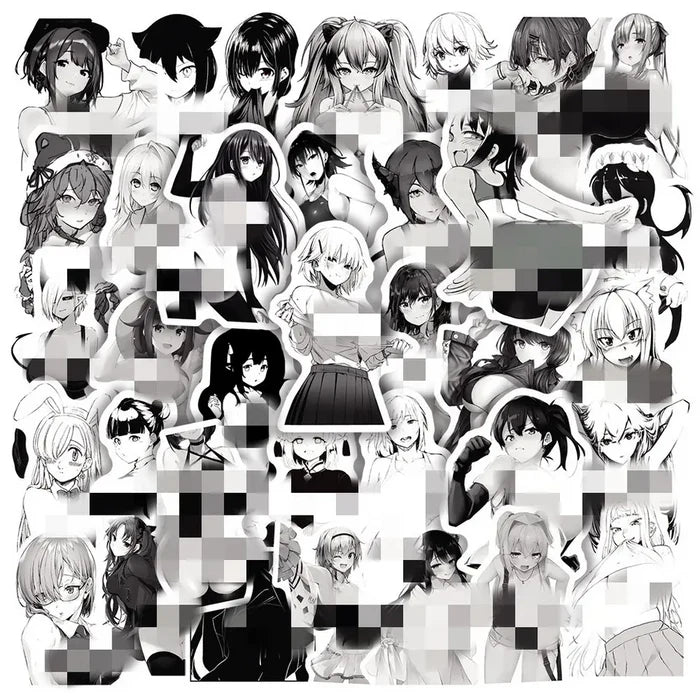 Sexy Anime Girl Stickers C - Assorted