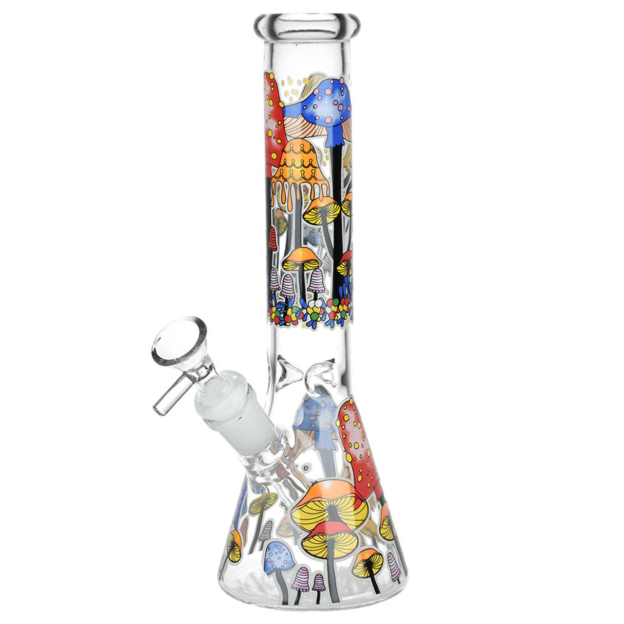 10" Mushroom Glo Beaker Bong