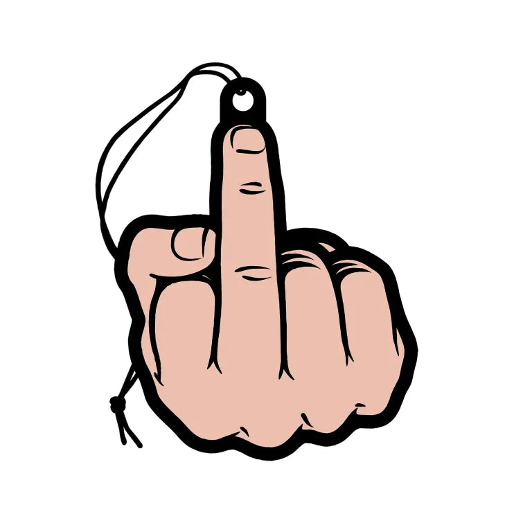 Air Freshener: Middle Finger White