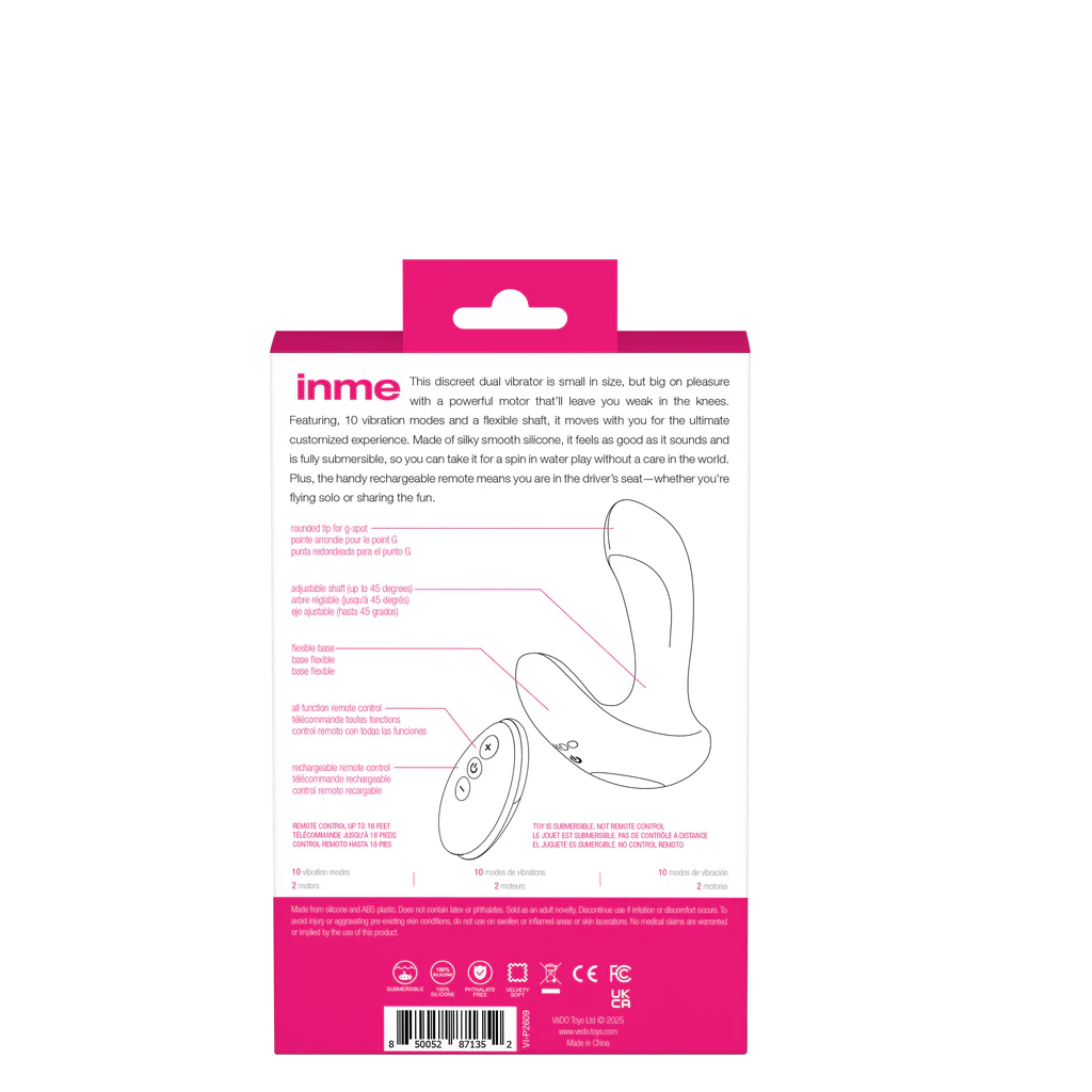 INME Rechargeable Dual Vibe-Pink