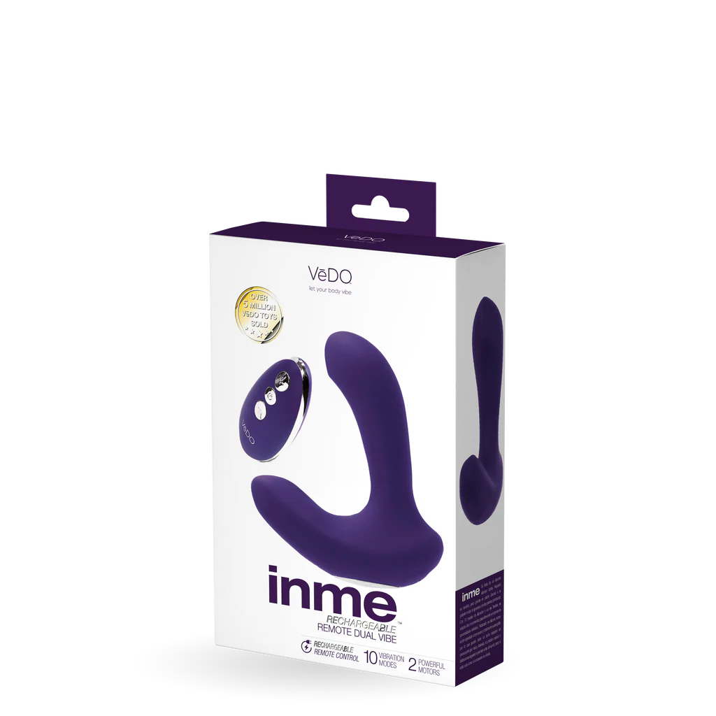 INME Rechargeable Dual Vibe-Purple