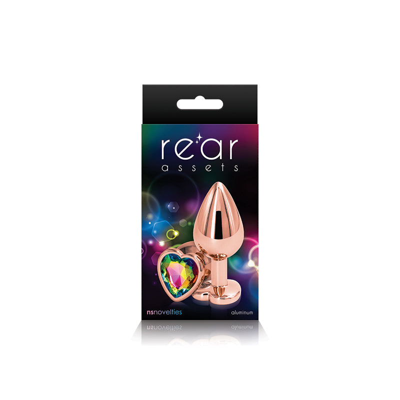 Rear Assets Gem Plug Rose Gold-Medium Heart