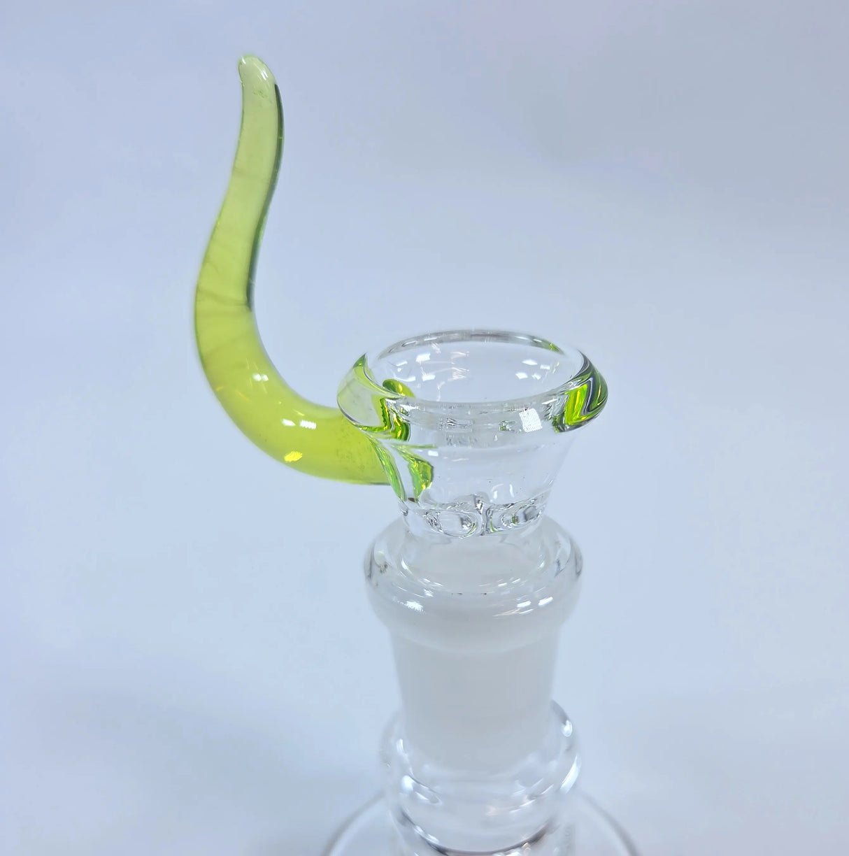 DiscoBox: Clear Bowl w/ Horn (18mm - UV Lime Green)