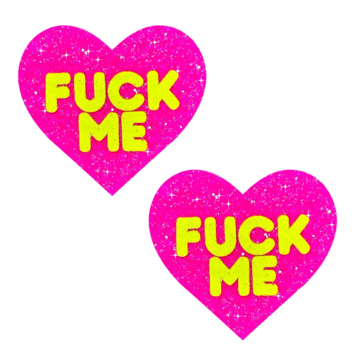 Pasties: Fuck Me Blacklight Heart