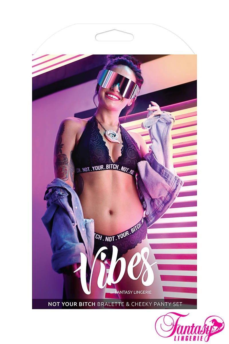 2pc Not Your Bitch Bralette Set
