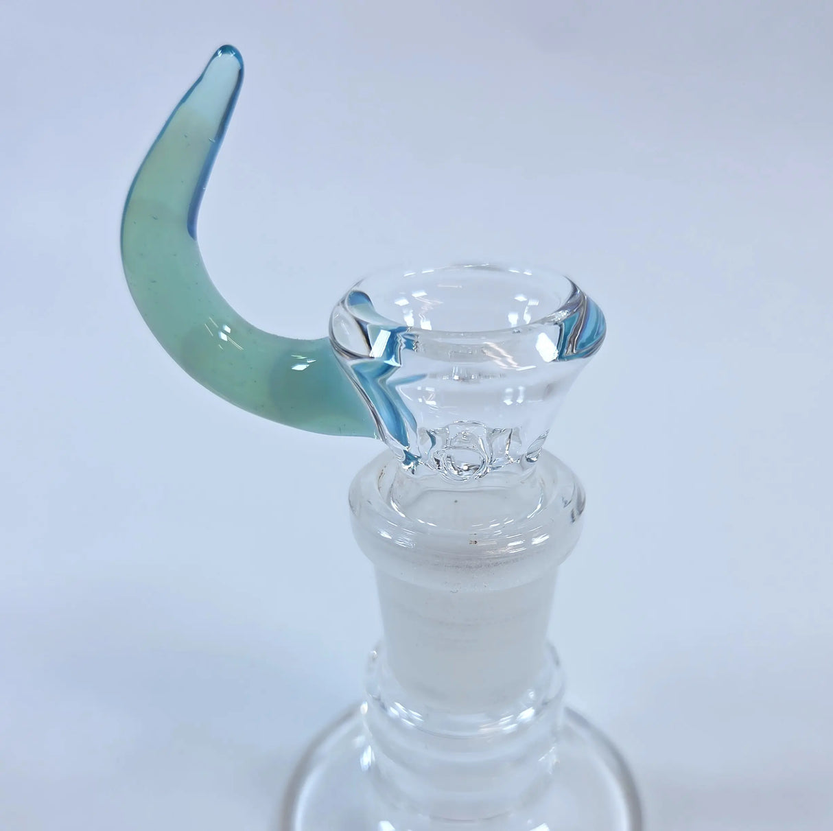 DiscoBox: Clear Bowl w/ Horn (18mm - Baby Blue)