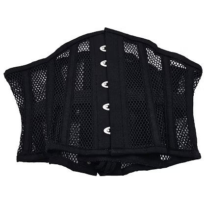 Rouge Mesh Corset-Black