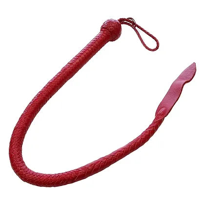 Rouge Leather Devils Tail Whip-RED