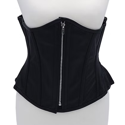 Rouge Leather Corset-Black
