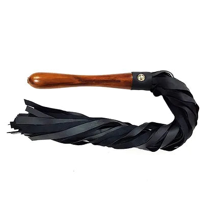 Fetish Play Wooden Flogger-Black