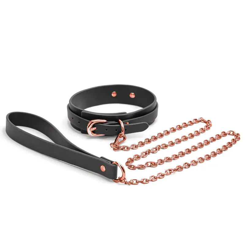 Bondage Couture Collar/Leash-Black