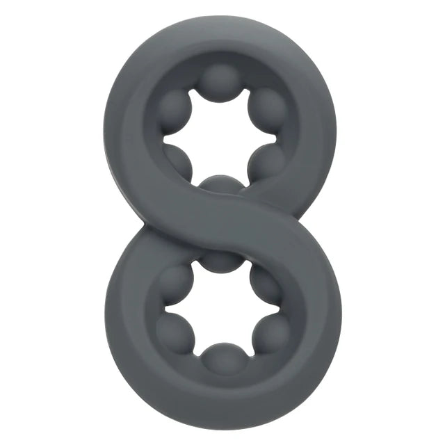 Alpha Liquid Silicone Beaded Crazy 8 Ring