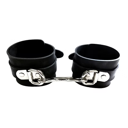 Rouge Rubber Wrist Cuff-Black