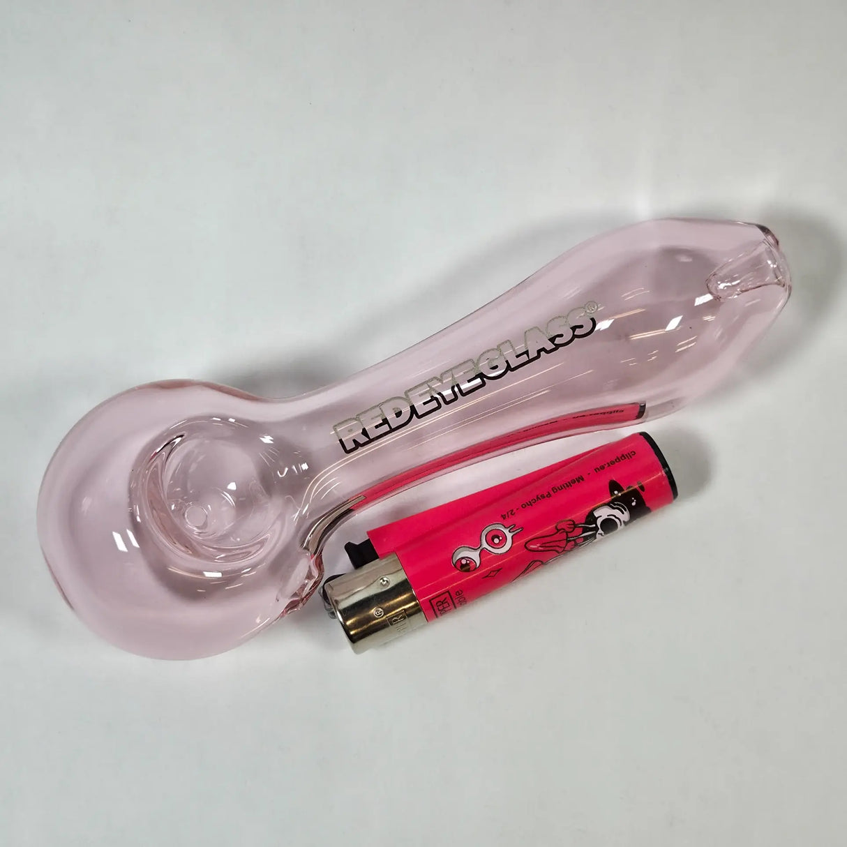 Red Eye Glass: 7" Giant Spoon (Pink)