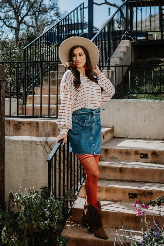 Sandra Fishnet Thigh High