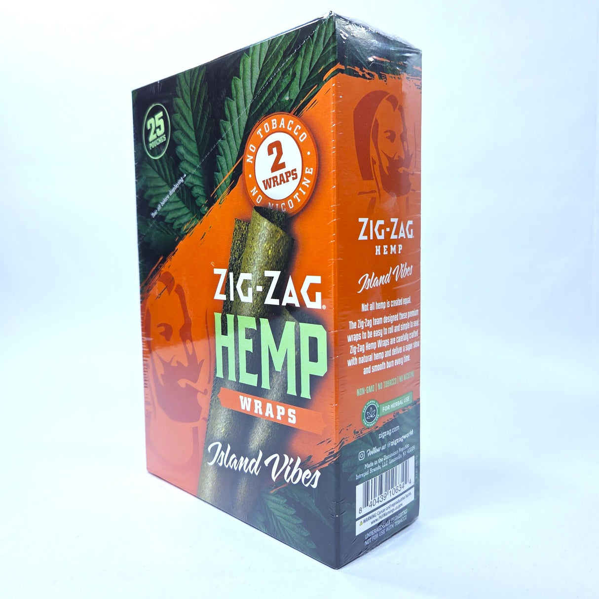 Zig Zag: Hemp Wraps (25pk/2pk - Island Vibes)