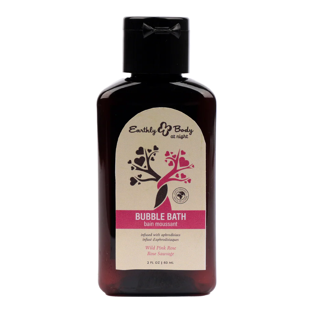 Earthly Body at Night Bubble Bath-Wild Pink Rose 2oz