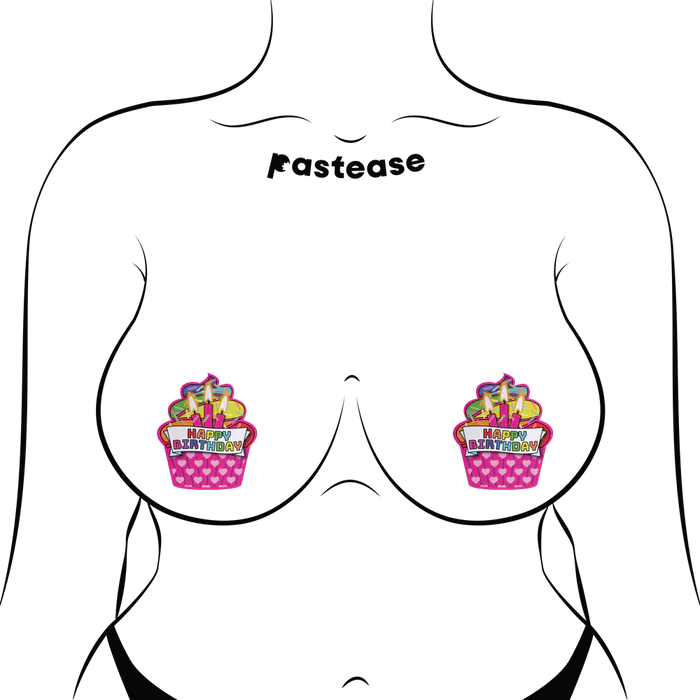 Pasties: Happy Birthday Cupcake