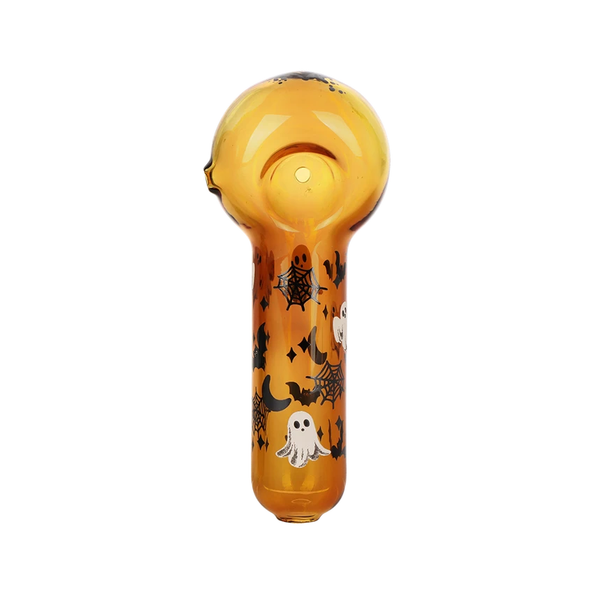 Pulsar: 4.5" Halloween Spoons (Amber Webs - Glow In The Dark)