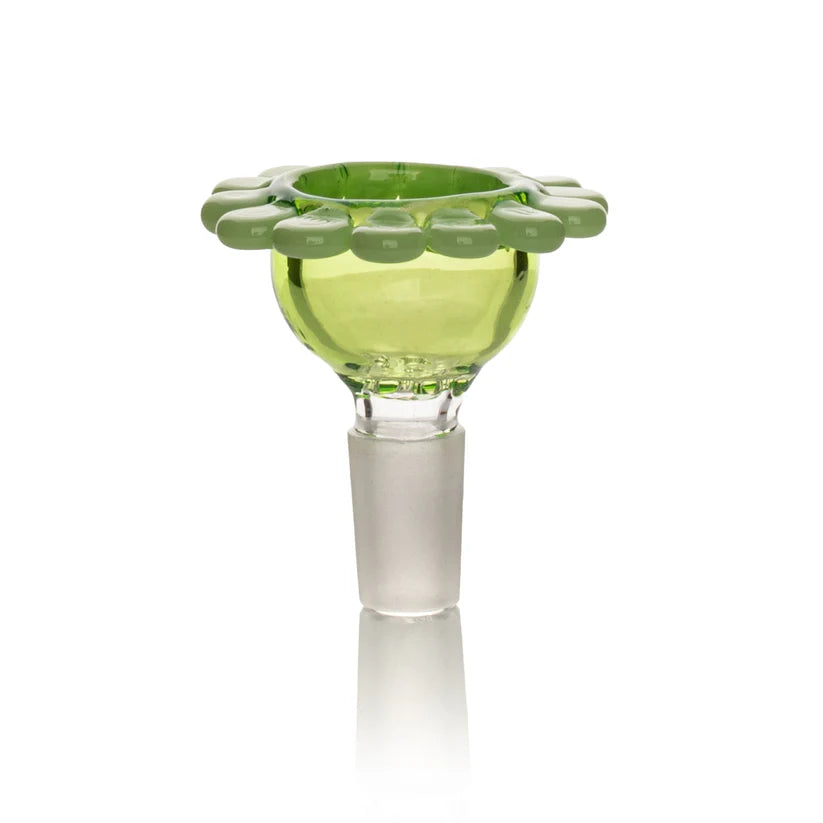 Red Eye Glass: Flower Blossom (14mm - Green)