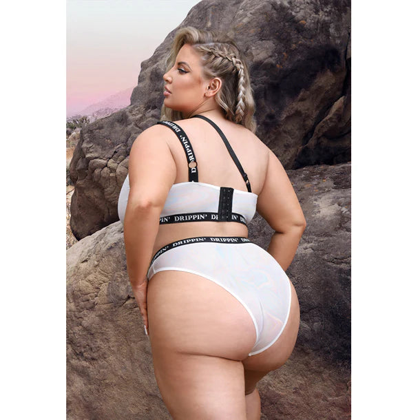 Drippin One Shoulder Crop & Panty