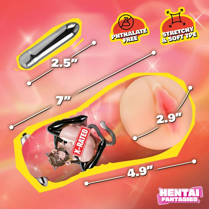 Hentai Fantasies Vibrating Stroker: Cat Girl Mochi