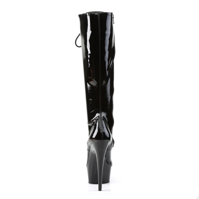 Boots: 6" Delight Knee High- Black