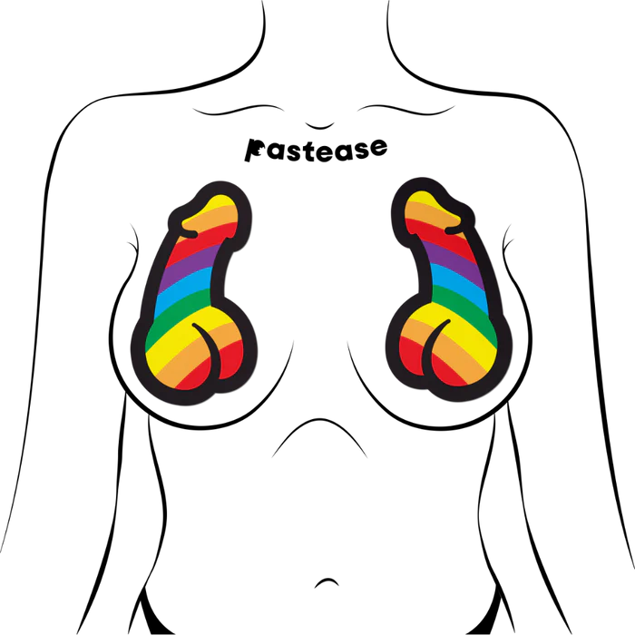 Pasties: Rainbow Pride Dick