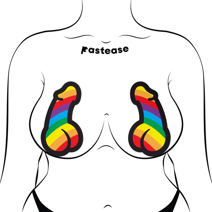 Pasties: Rainbow Pride Dick