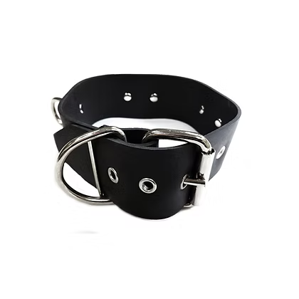 Rouge Rubber D Ring Collar-Black