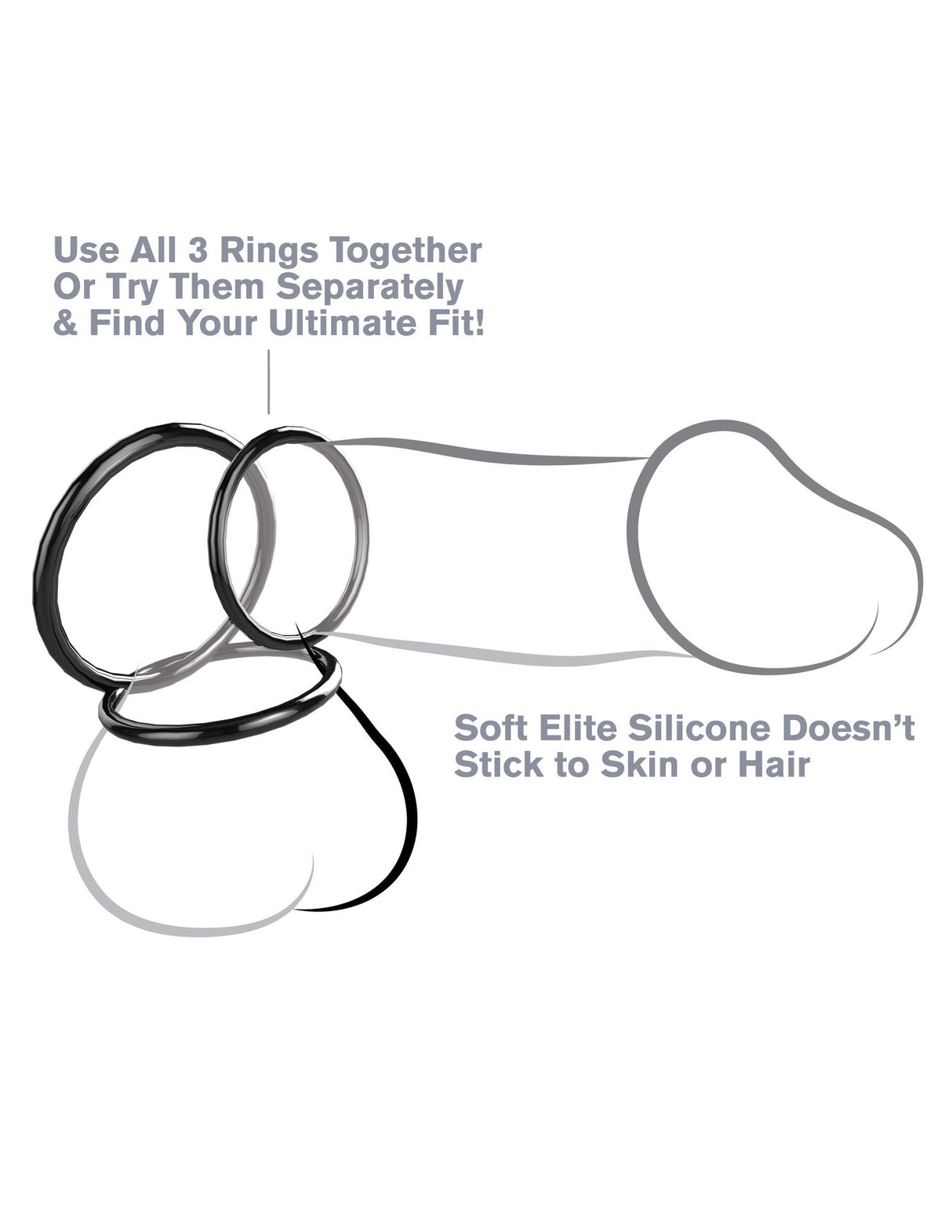 CRingz Silicone 3-Ring Stamina Set