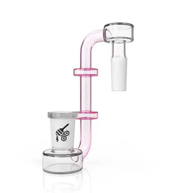 Honeybee Herb: J-Drop Rig Joint (14mm - Pink)