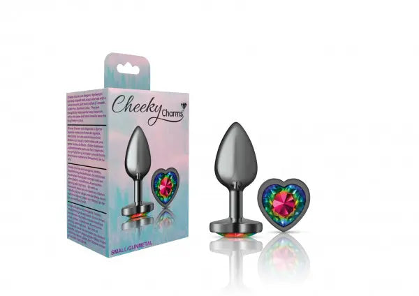 Cheeky Charms Plug Gunmetal-Small Heart