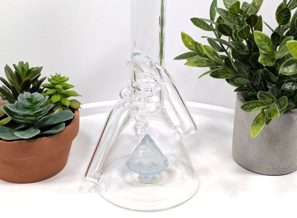 DiscoBox: Single Recycler w/ Fixed Stem (14mm - Lite Blue)