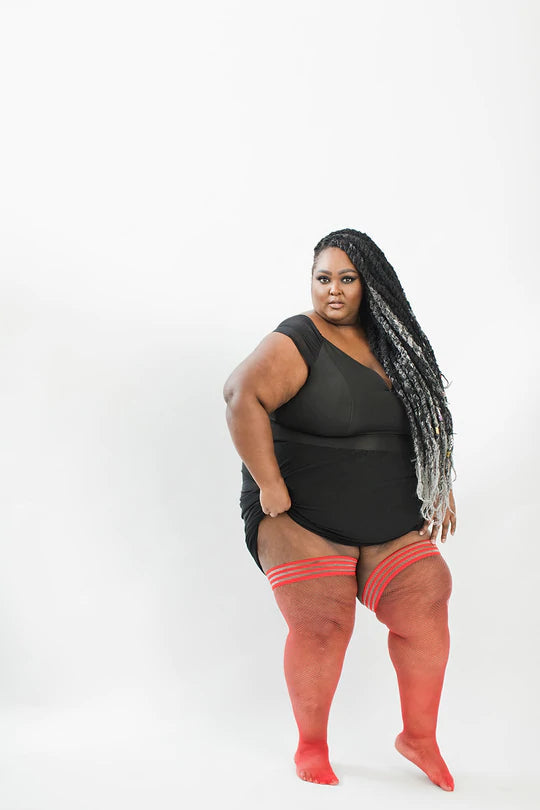 Sandra Fishnet Thigh High