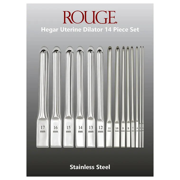 Rouge Stainless Steel Hegar Uterine Dilator Set
