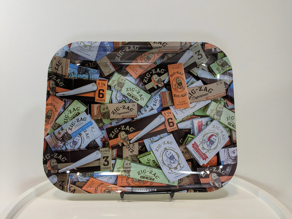 Zig Zag Mixed Papers Rolling Tray