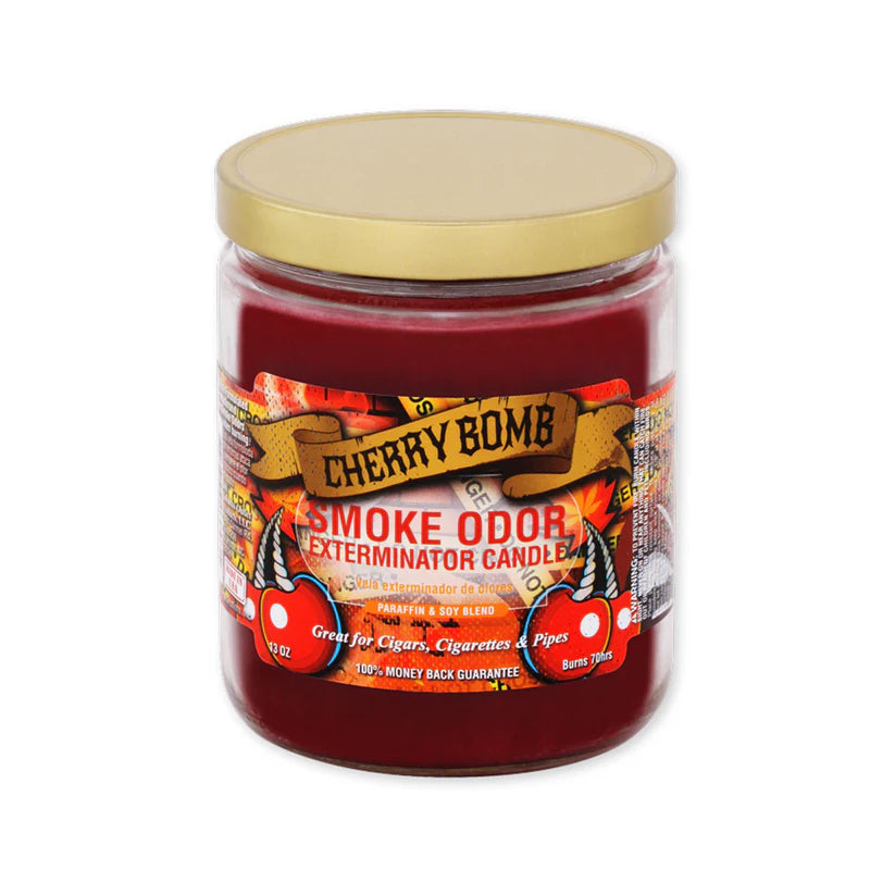 Smoke Odor: Exterminator Candle (13oz Cherry Bomb)