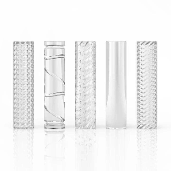 Honeybee Herb: Quartz Pillars (5pk/25mm - Etched)