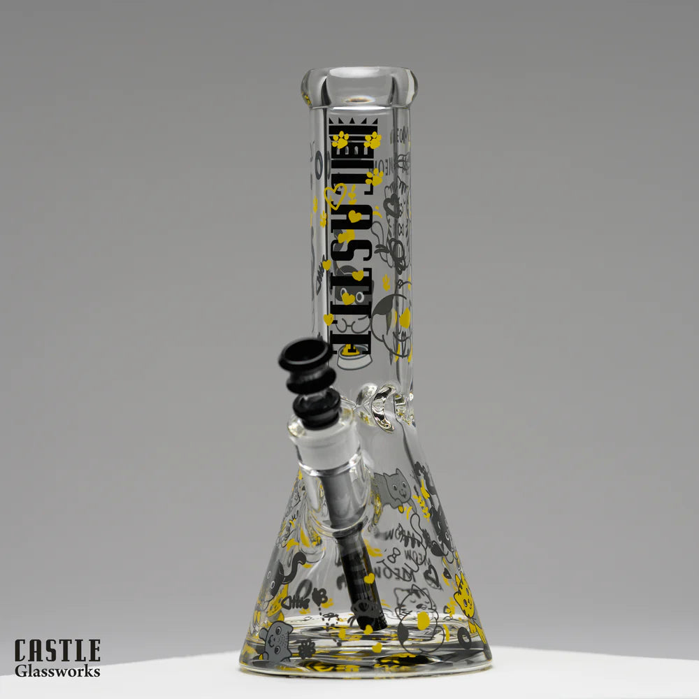 Castle Glass: 12" Charming Kitty (9mm Thick)