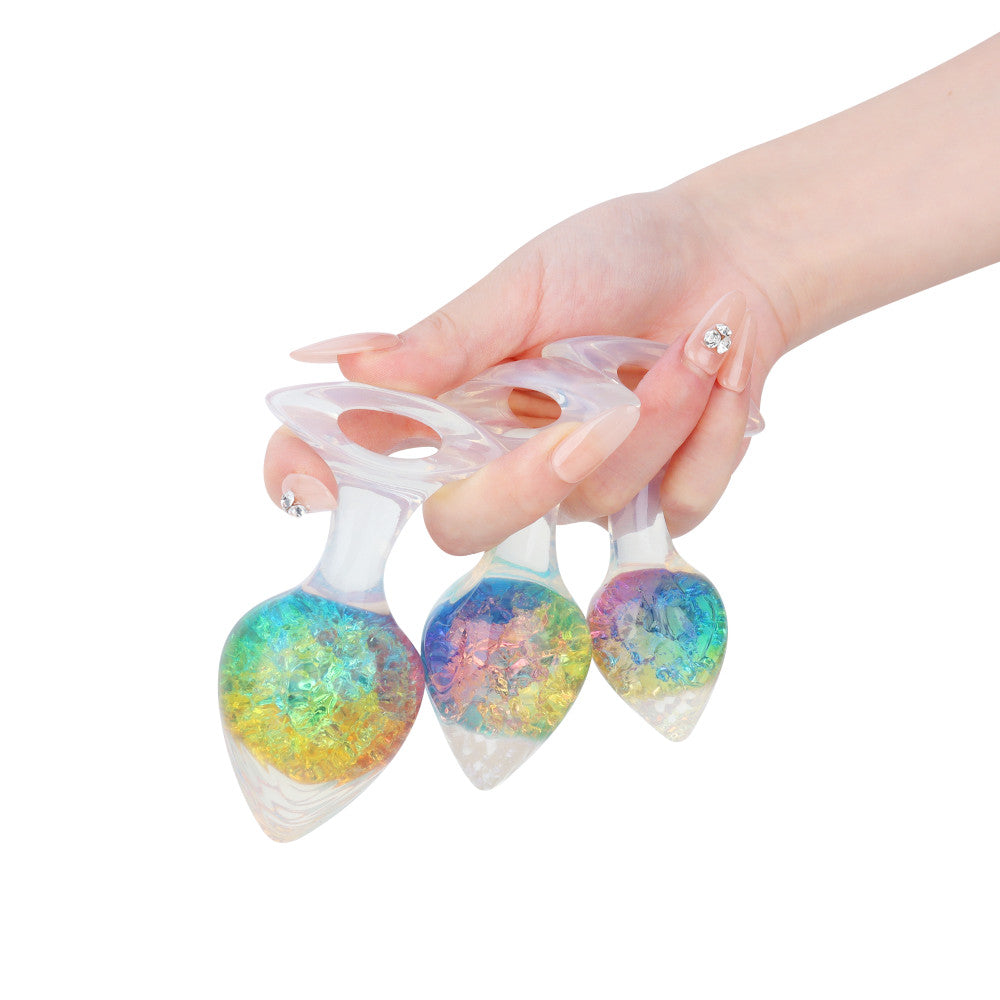 Luxe Prism Anal Plug - Small - Rainbow