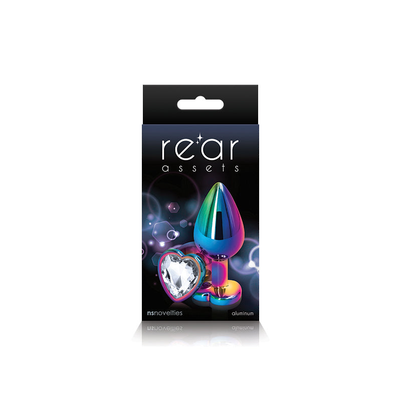 Rear Assets Gem Plug Rainbow-Medium Heart