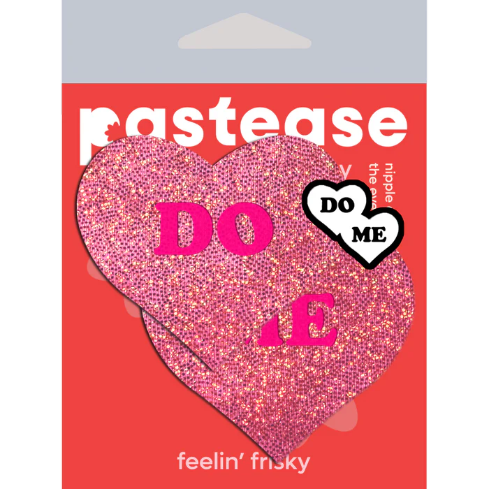Pasties: Love: Glitter Pink 'DO ME' Heart