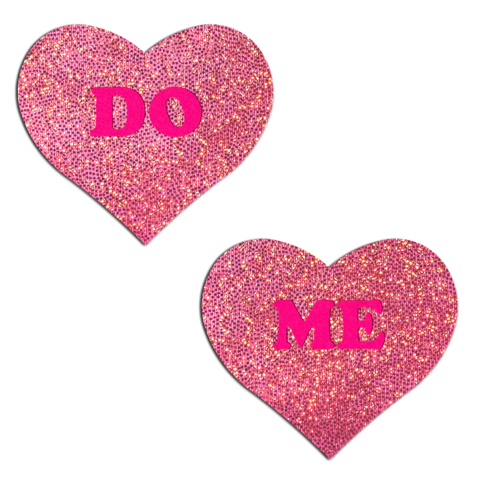 Pasties: Love: Glitter Pink 'DO ME' Heart