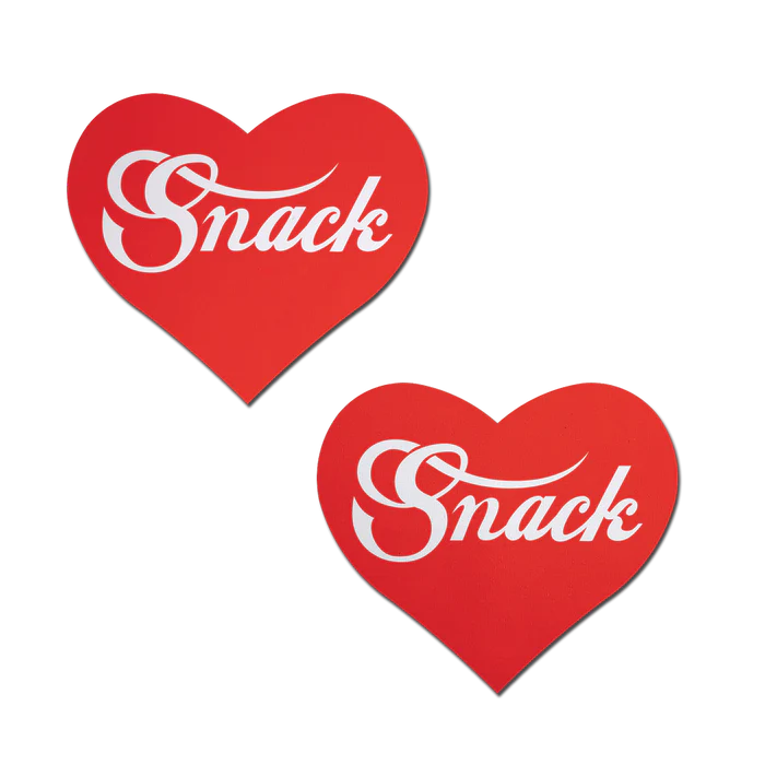 Pasties: Love: Enjoy 'Snack' Red Heart Pasties Affirmations
