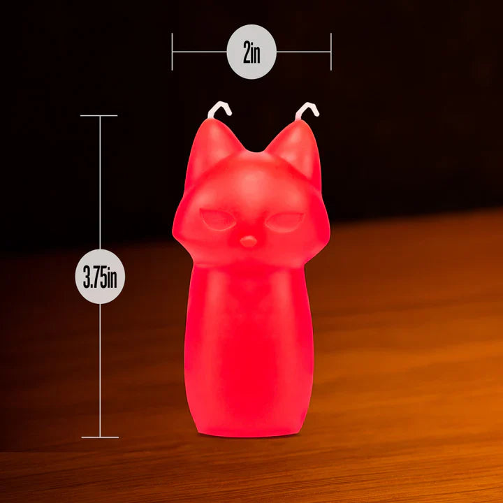 Fox Drip Dual Wick Candle-Red