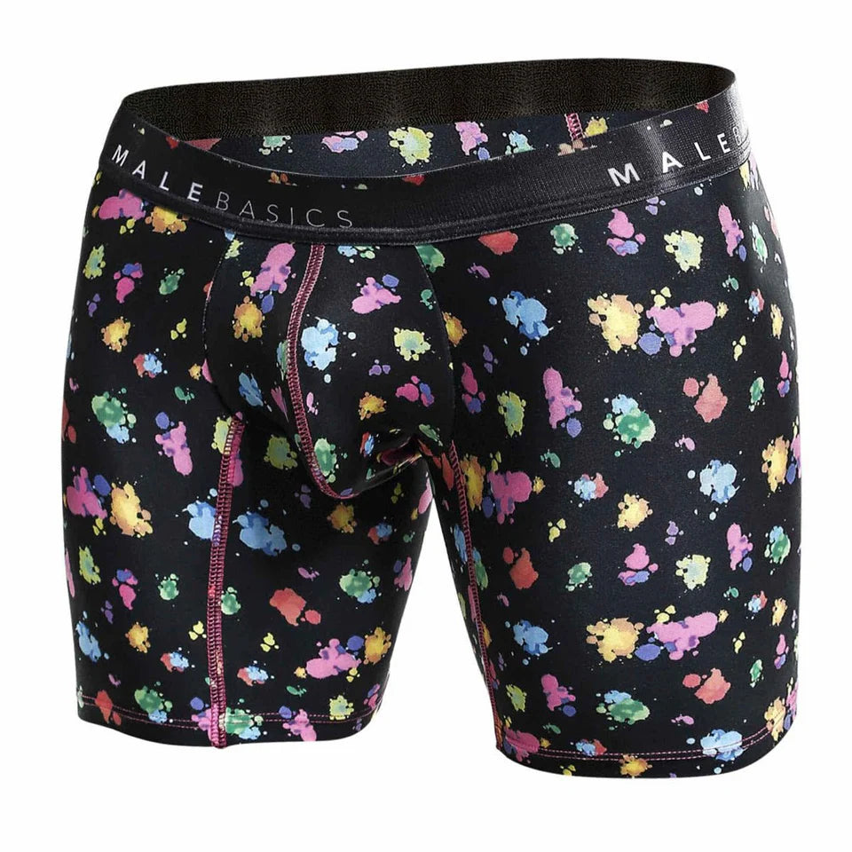 MaleBasics Hipster Boxer Brief- Black Splash